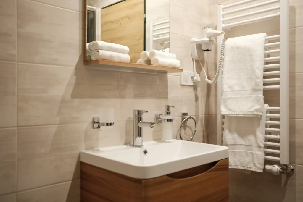 Koupelna rodinného pokoje – Hotel Ráztoka